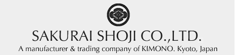 SAKURAI SHOJI CO.,LTD. A manufacturer & trading company of kimono. Kyoto, Japan.