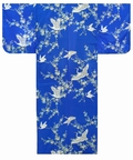 Polyester Kimono for Ladies (Blue)